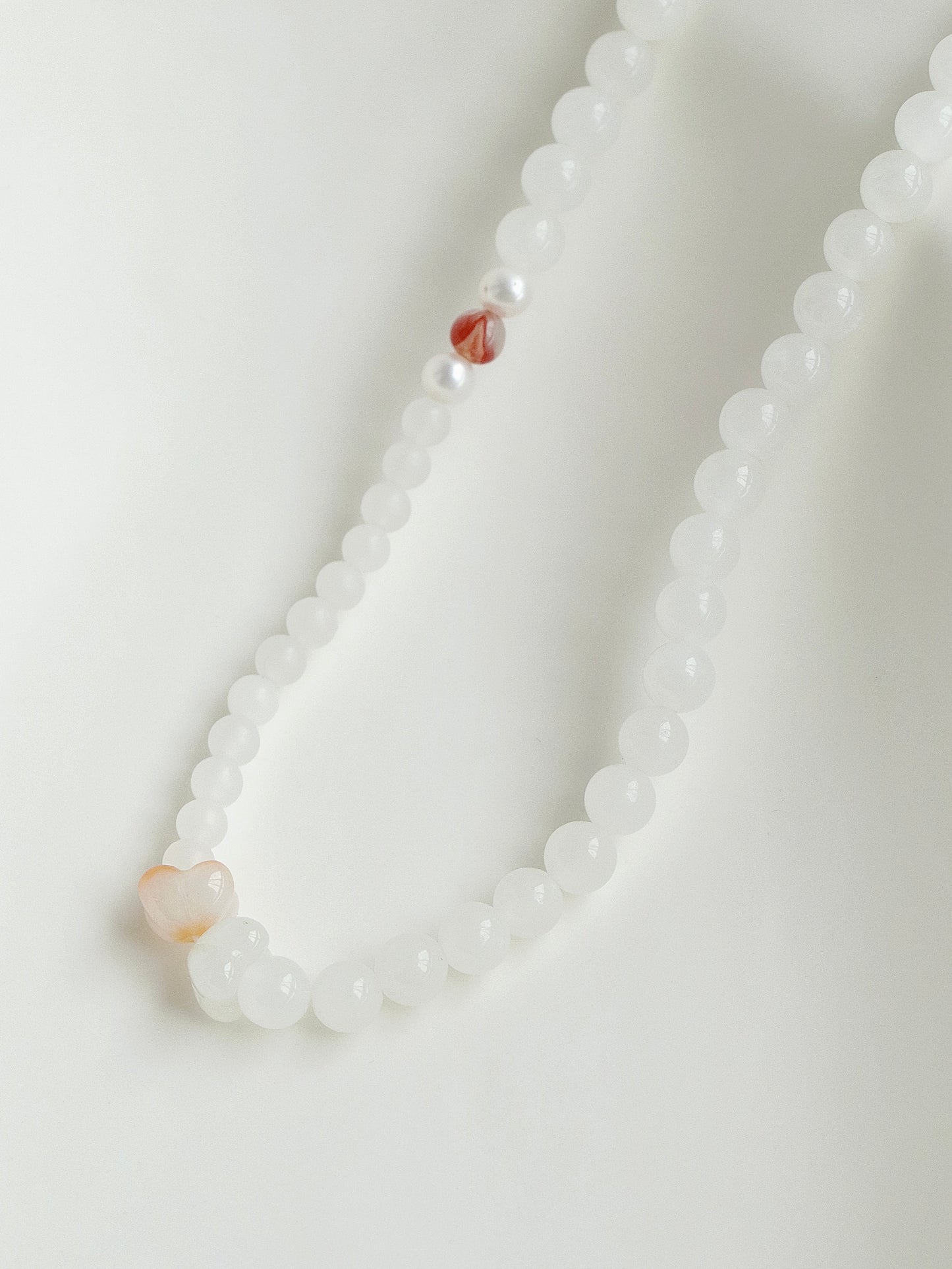 Lotus-Agate Natural White Jade Pearl Double Circle Bracelet