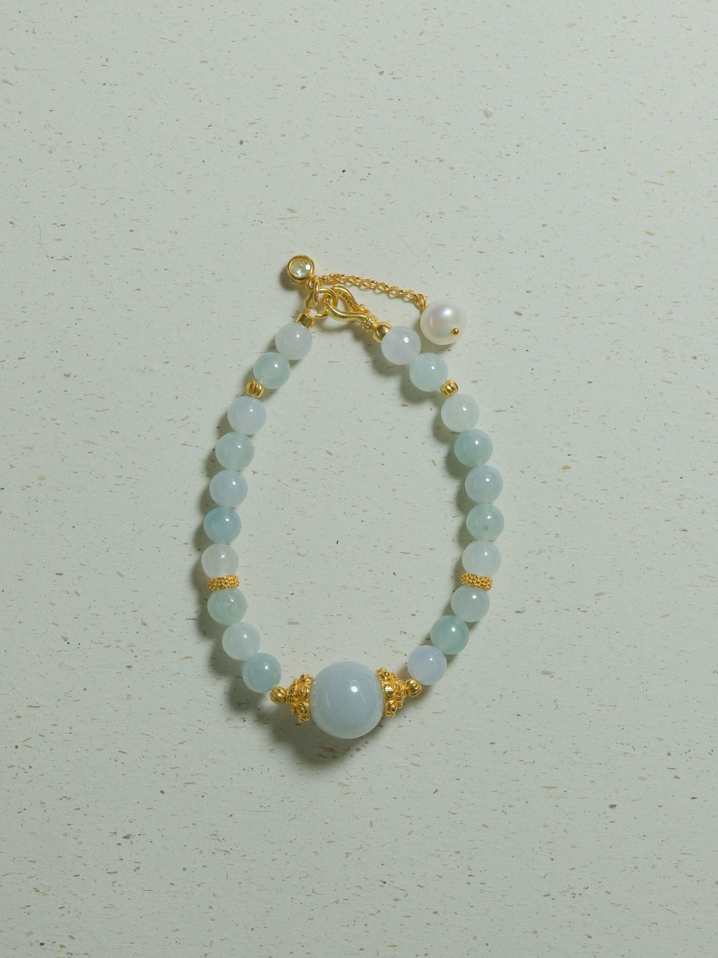 Natural Jade Pearl Adjustable Bracelet