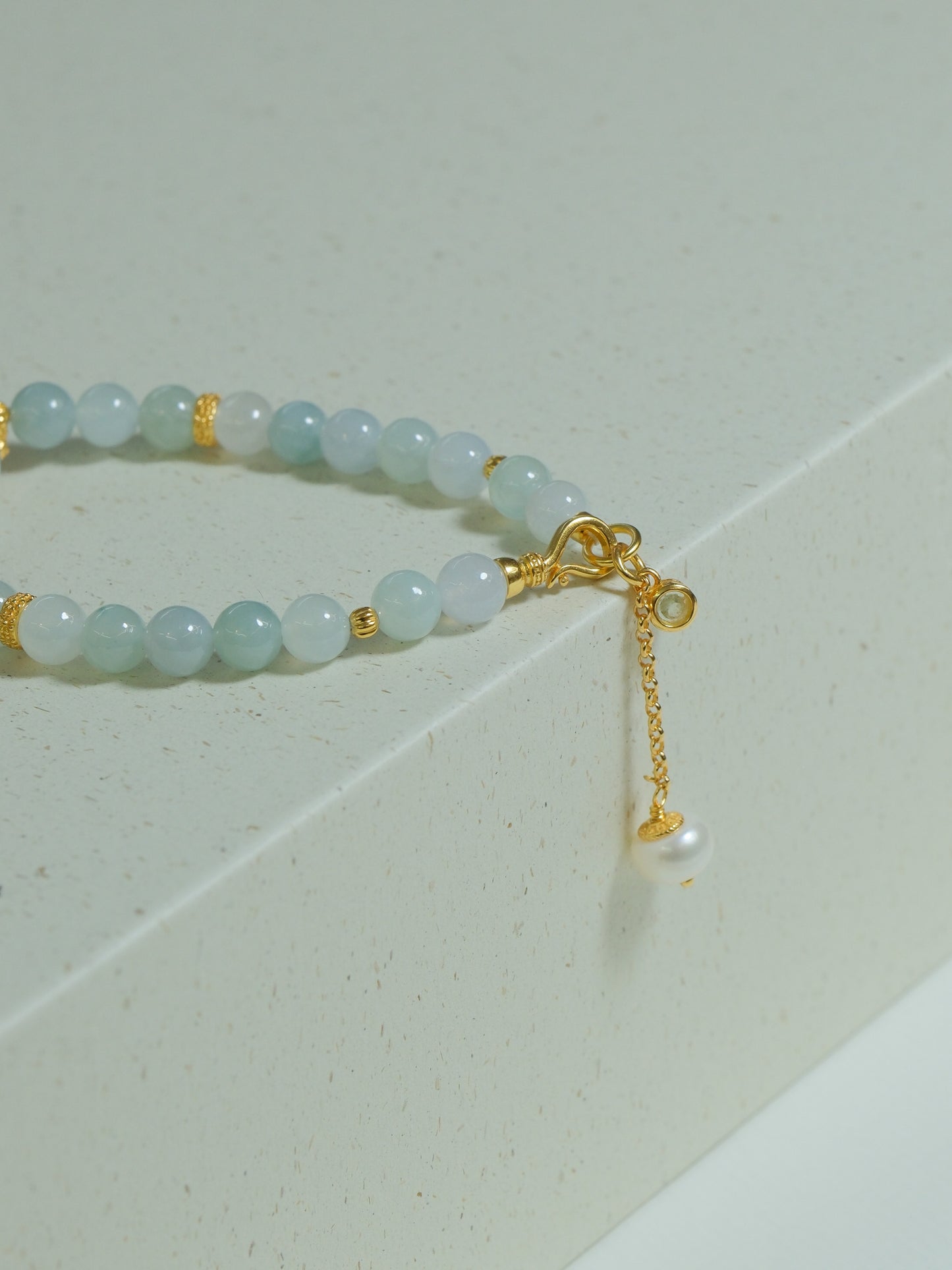 Natural Jade Pearl Adjustable Bracelet