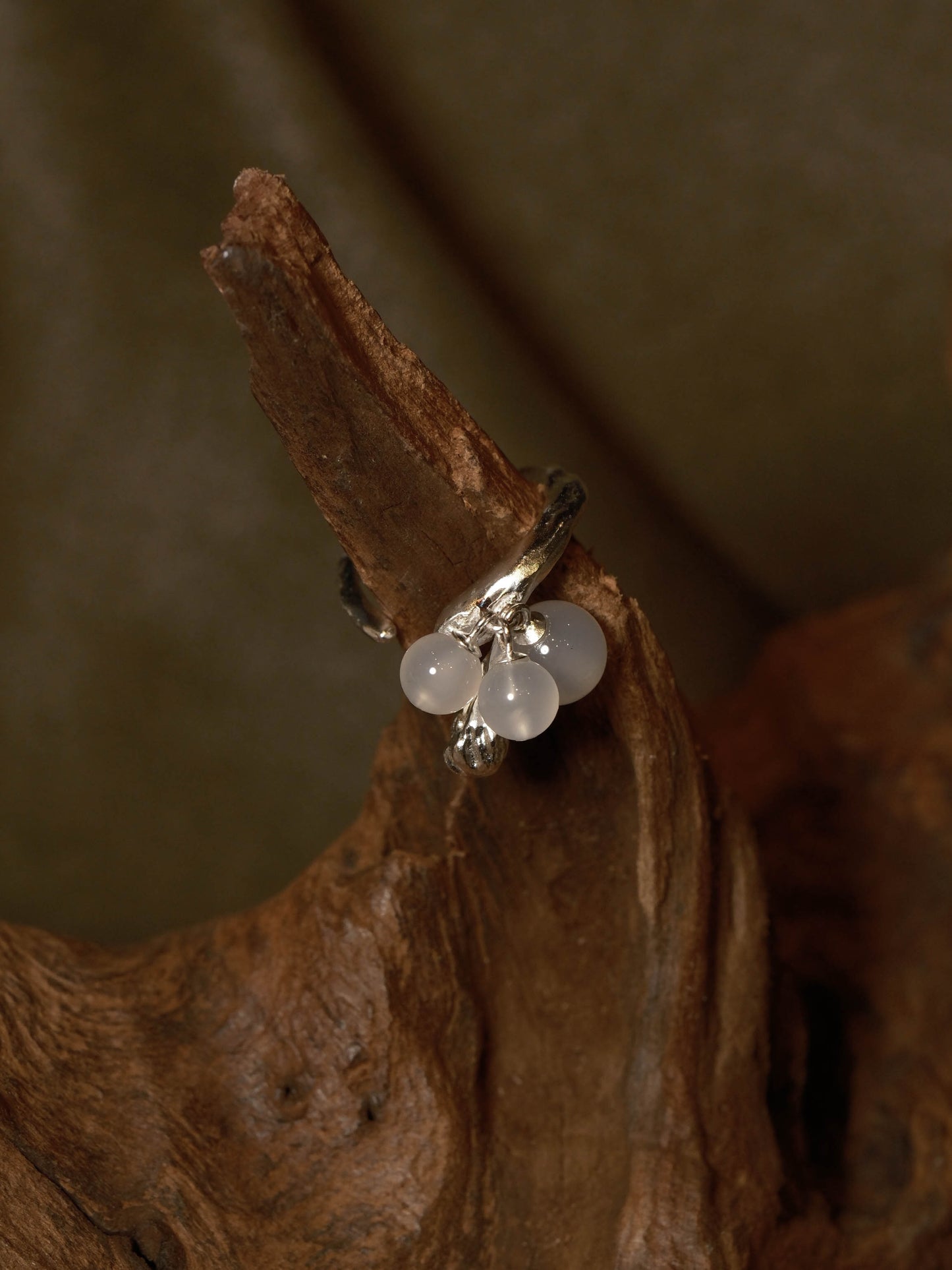 Seed-Chalcedony Sterling Silver Ring