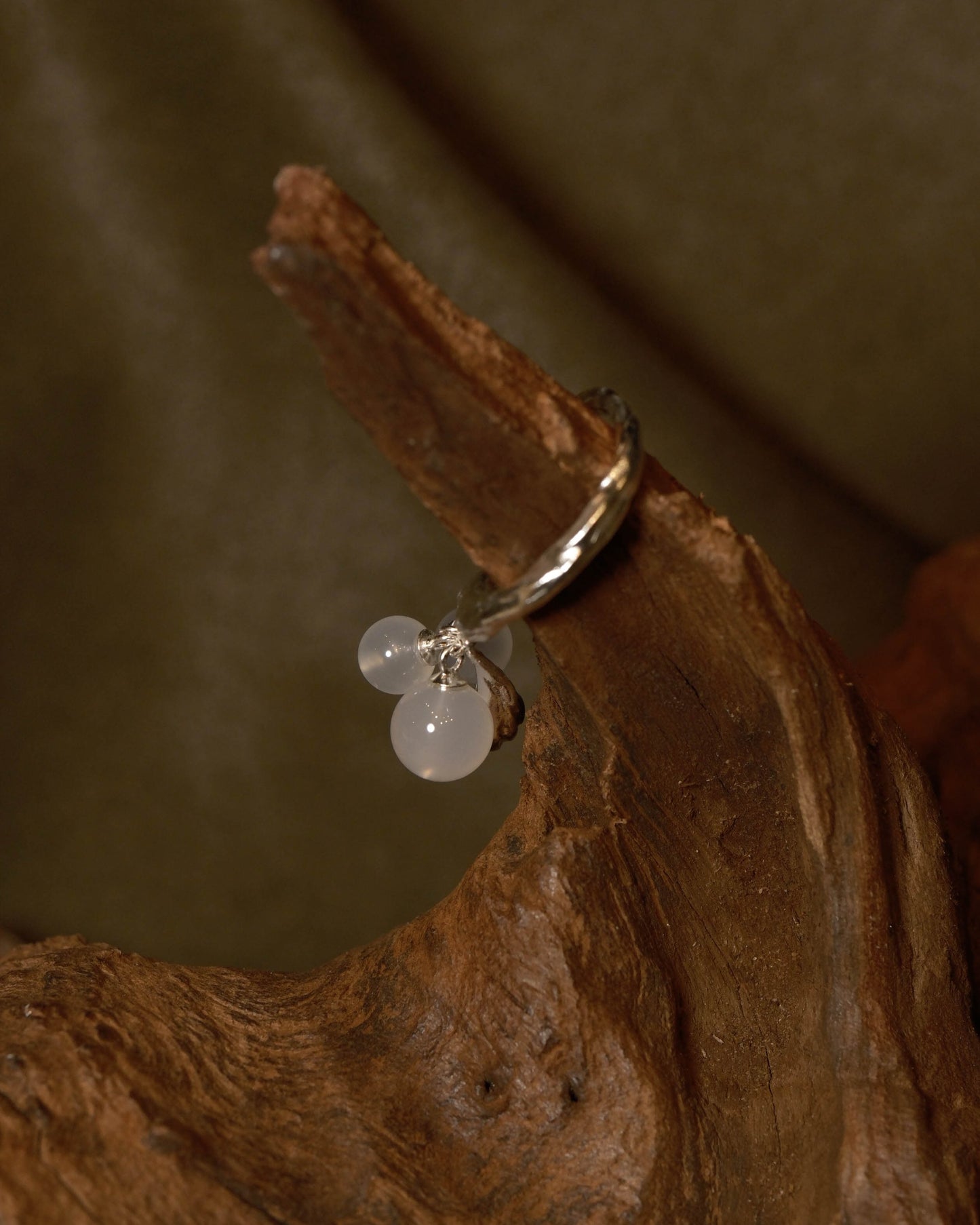 Seed-Chalcedony Sterling Silver Ring