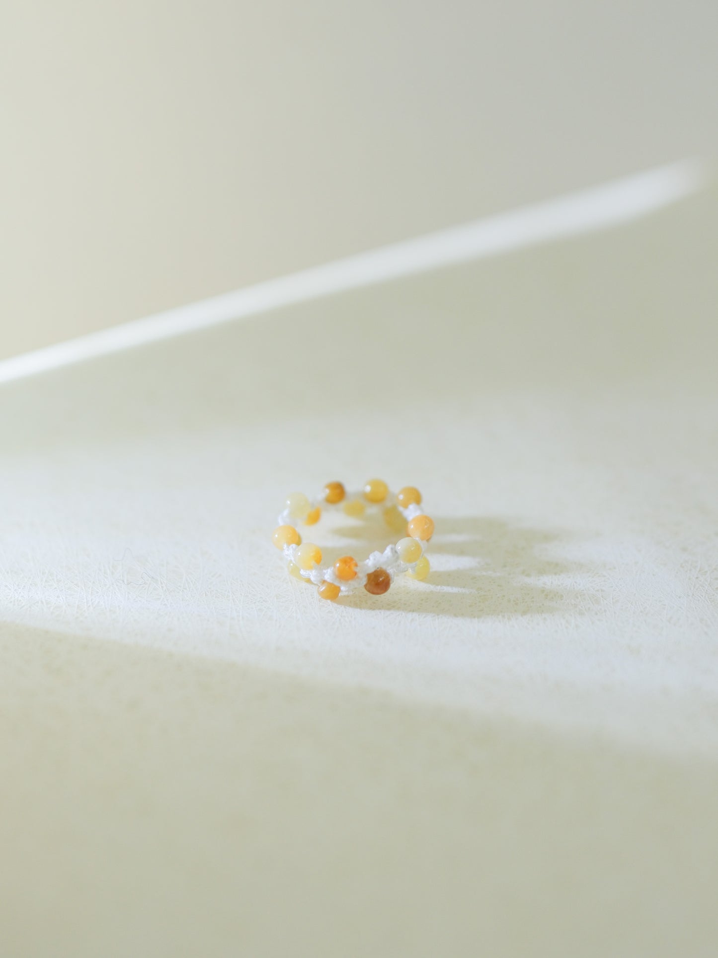 Handwoven Jadeite  Ring